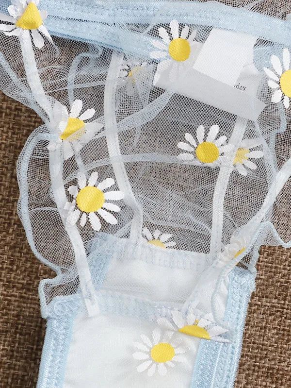 Off-Shoulder Lace-Up Bikini Set