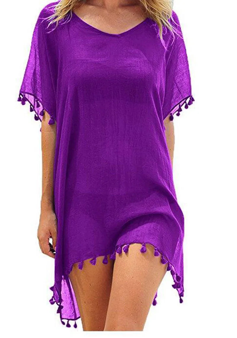 Crochet Lace Beach Cover-Up