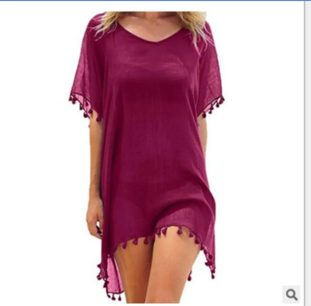 Crochet Lace Beach Cover-Up