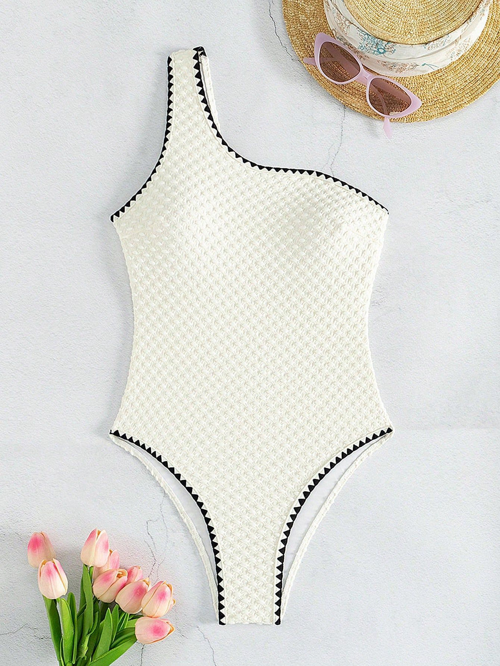 White Strapless Bikini Set
