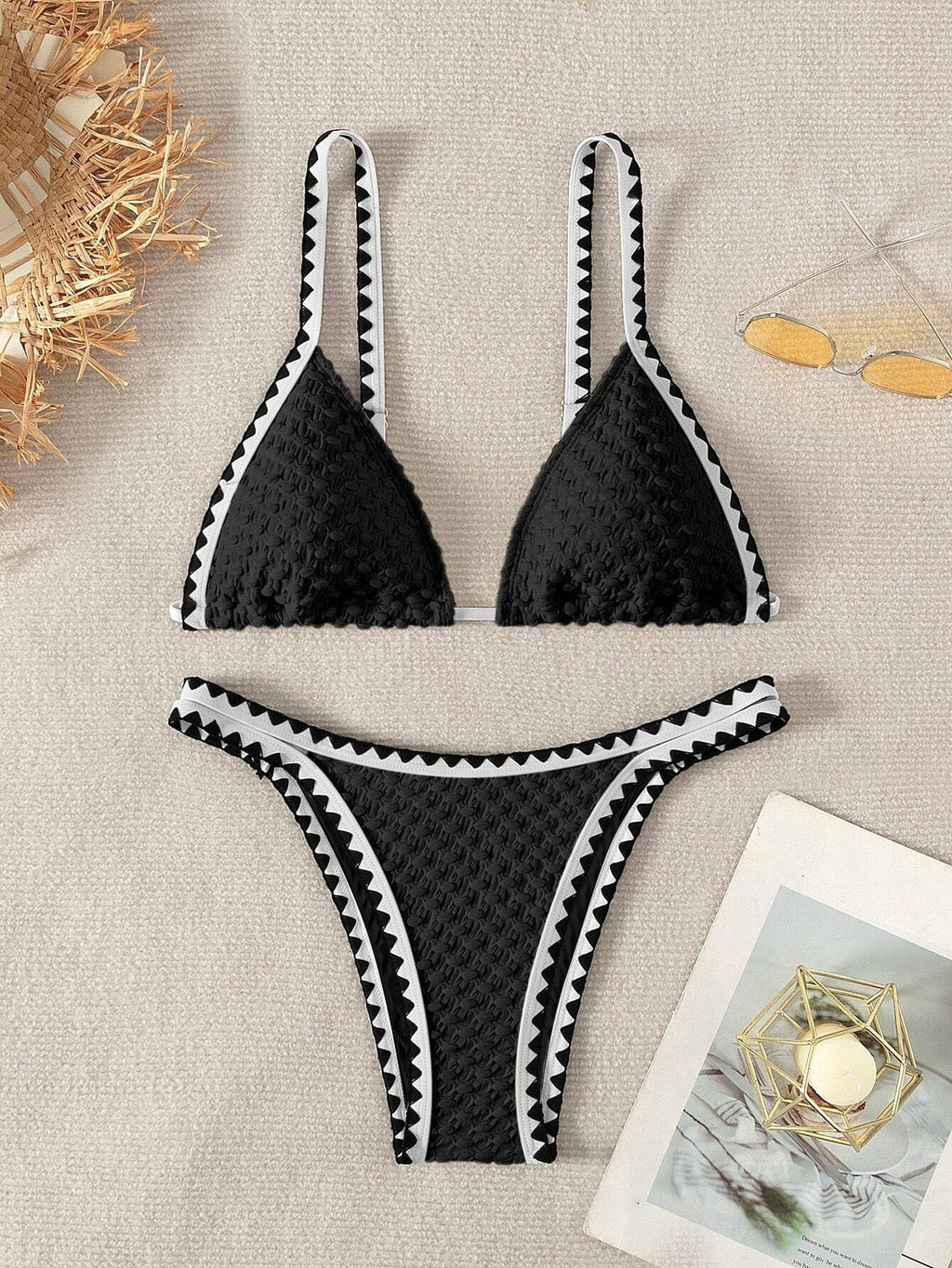 White Strapless Bikini Set
