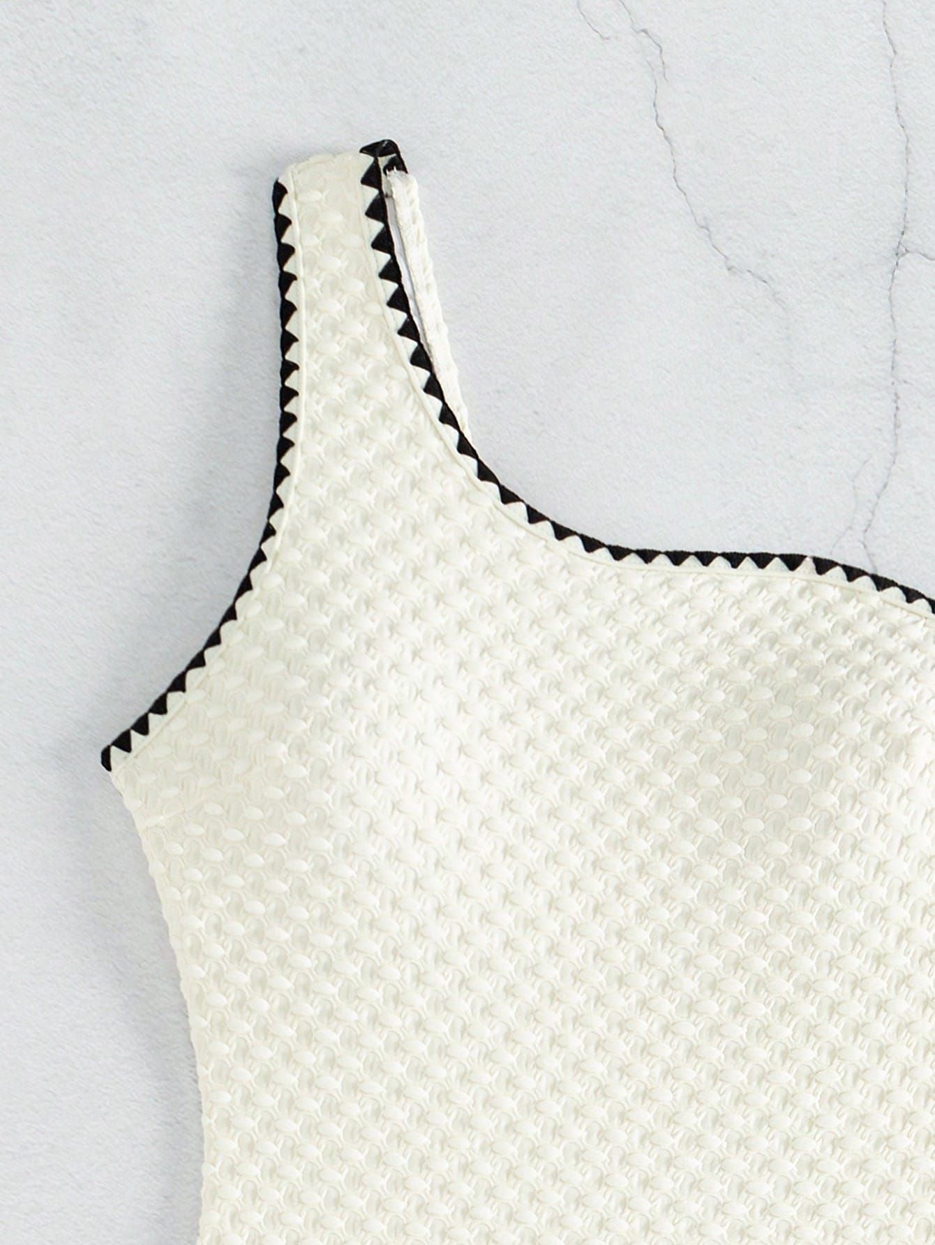 White Strapless Bikini Set