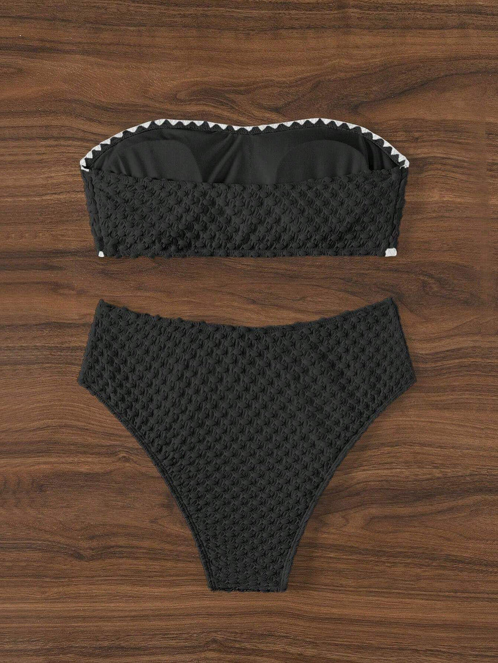 White Strapless Bikini Set