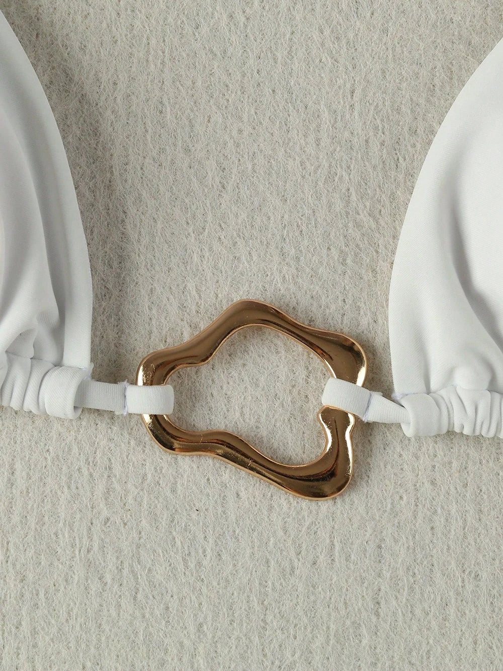 Lace-Up Halter Bikini Set