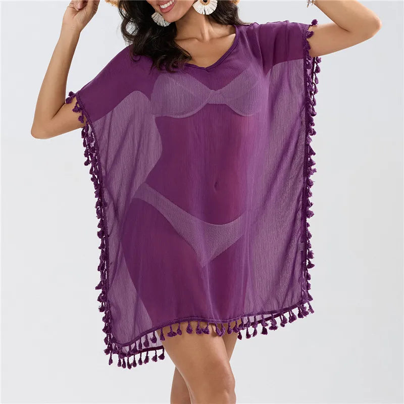 Crochet Lace Beach Cover-Up