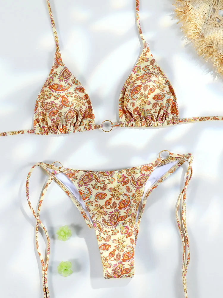 Chain Triangle Micro Bikini