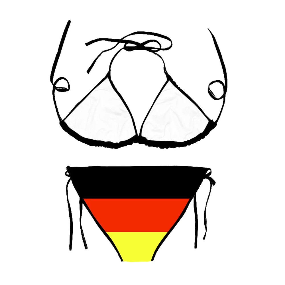 Germany Flag Bikini Set