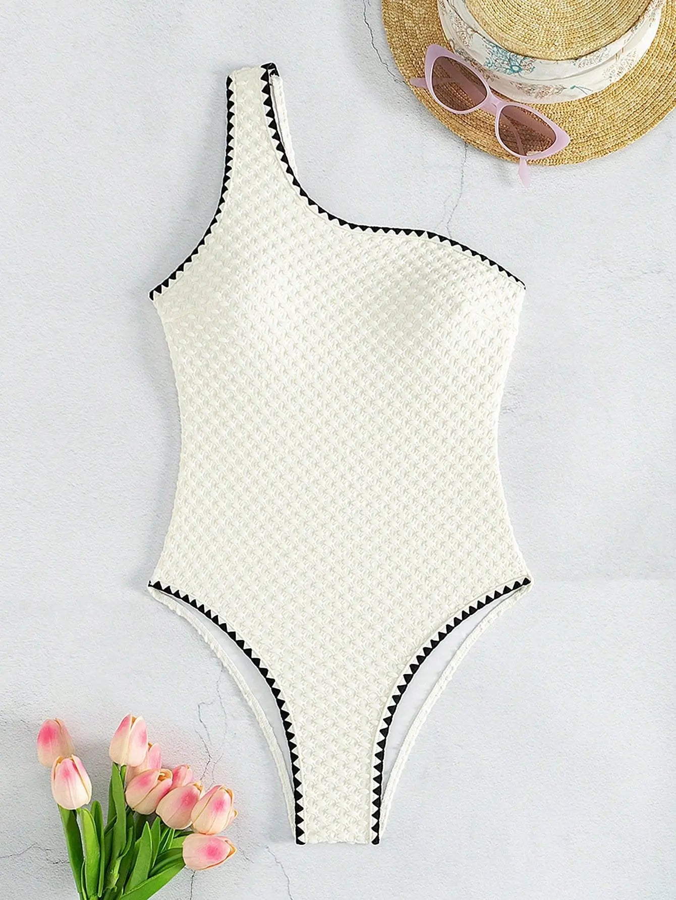 White Strapless Bikini Set