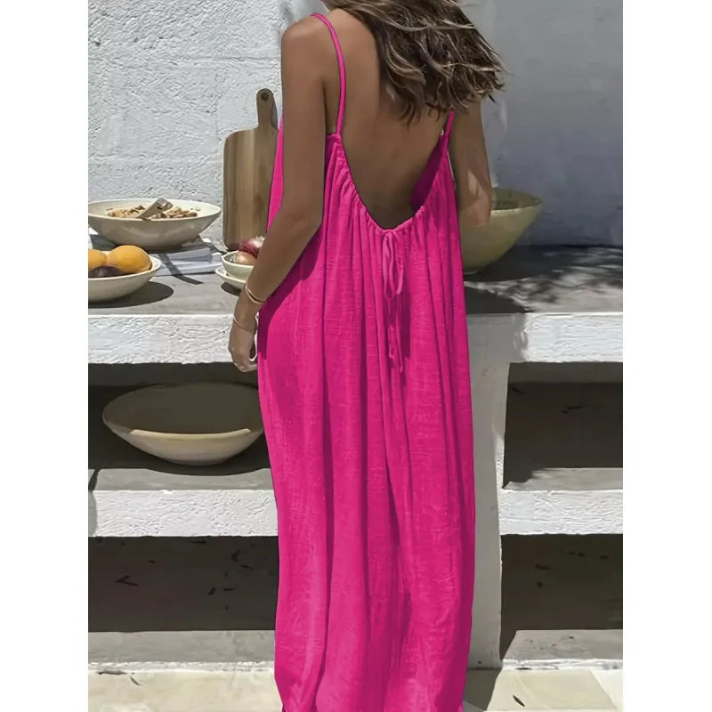 Strapless Boho Maxi Dress