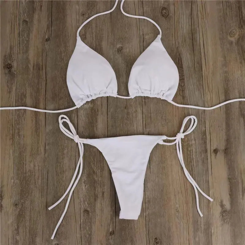 Padded Push-Up Thong Bikini Set