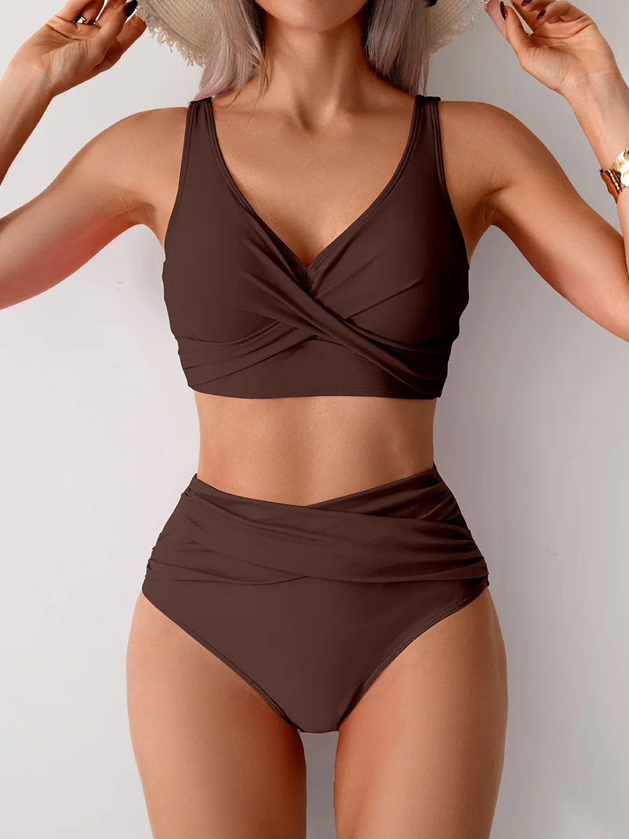 High-Waist Push-Up Bikini Set