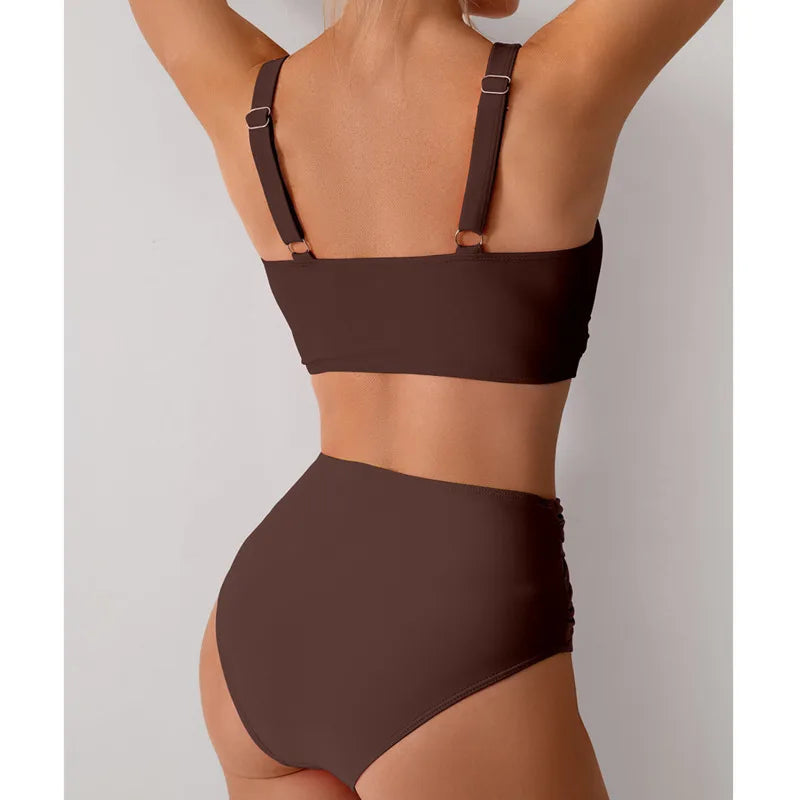 High-Waist Push-Up Bikini Set