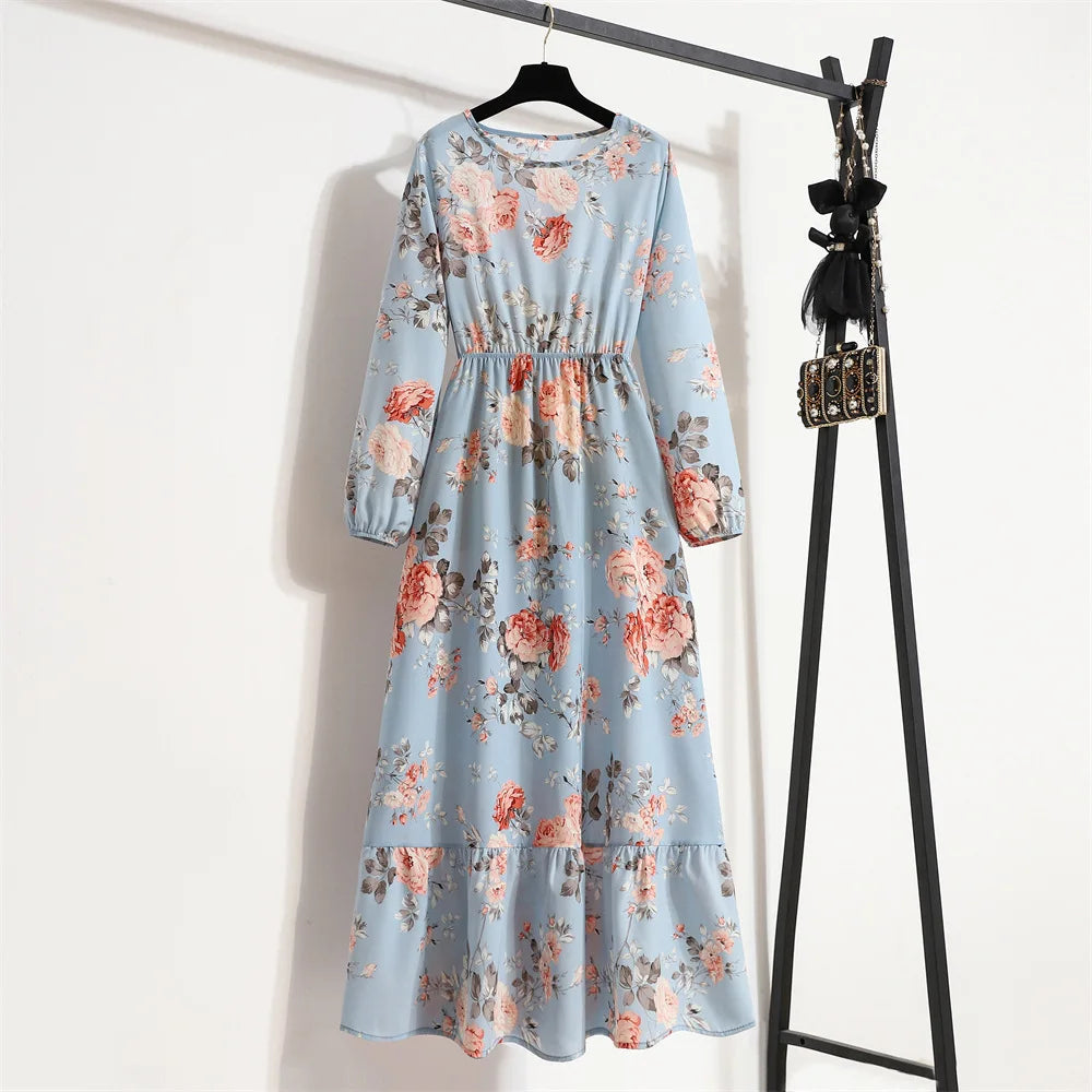 Bohemian Chiffon Maxi Dress