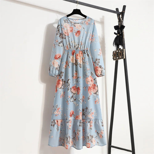 Bohemian Chiffon Maxi Dress
