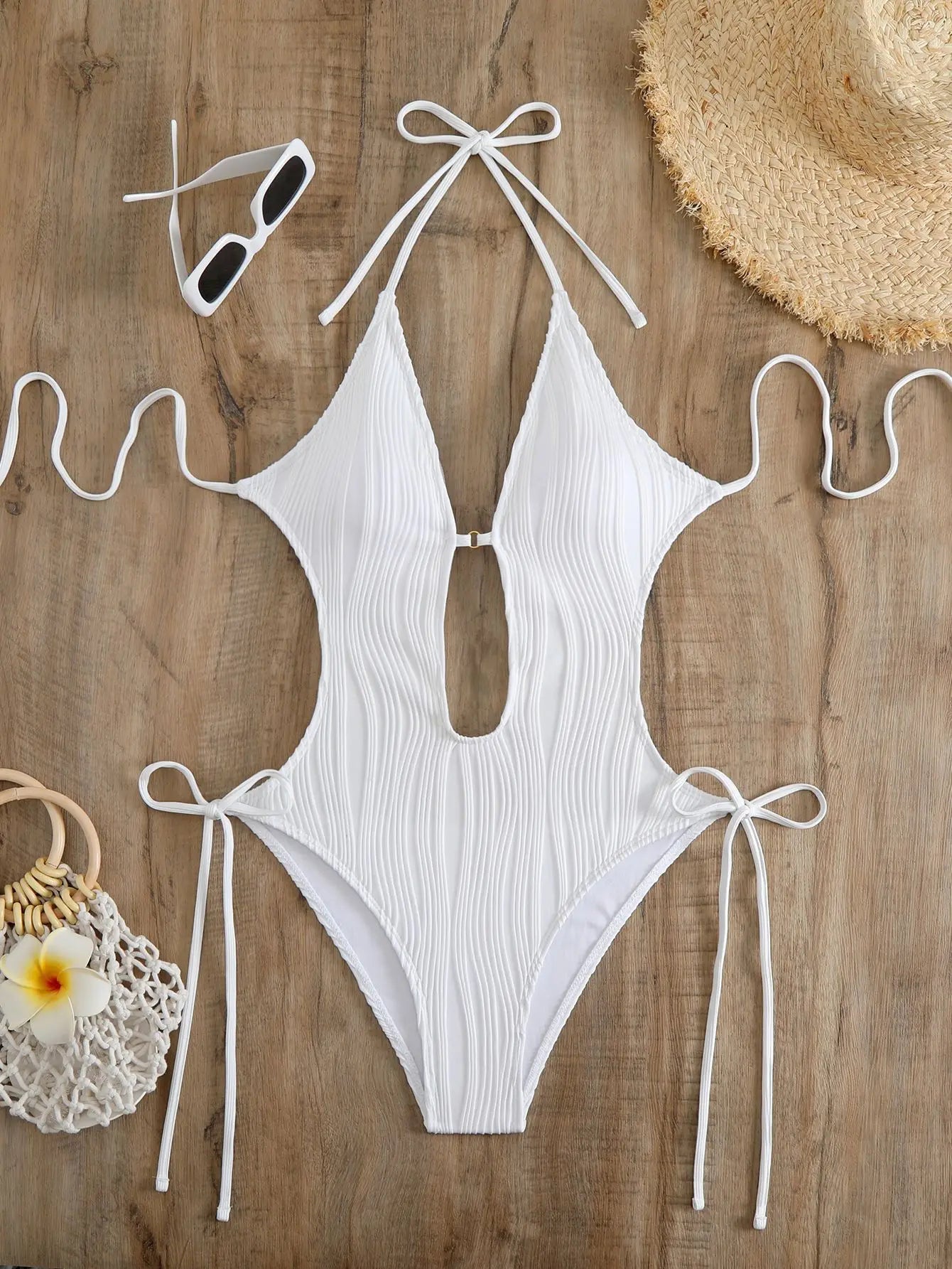 Halter V-Neck Monokini
