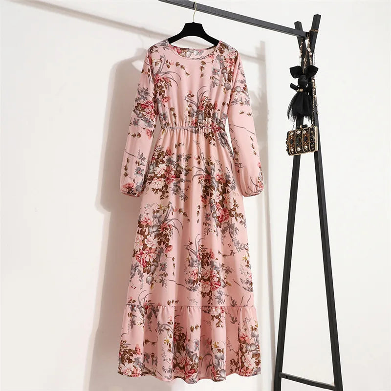 Bohemian Chiffon Maxi Dress