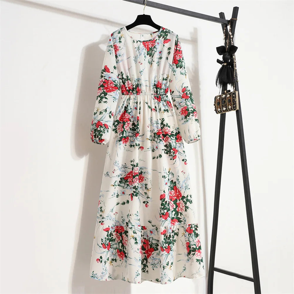 Bohemian Chiffon Maxi Dress