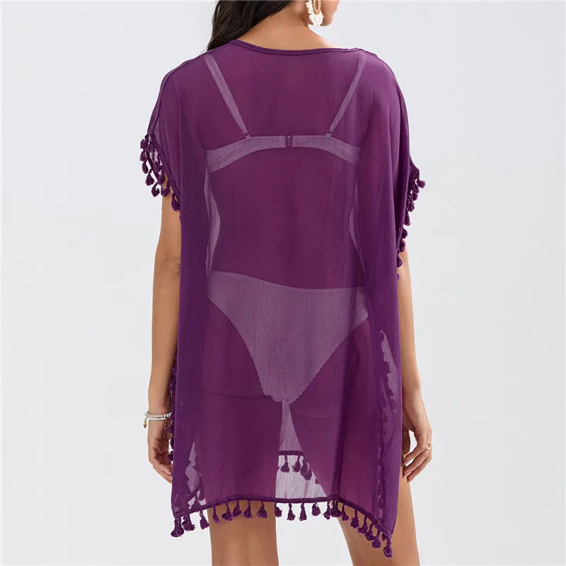 Crochet Lace Beach Cover-Up