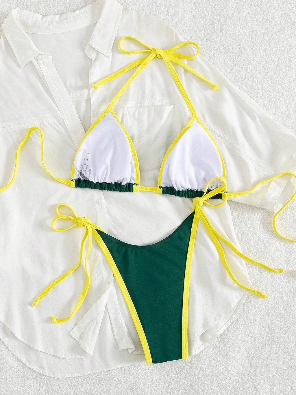 Contrast Color Micro Bikini