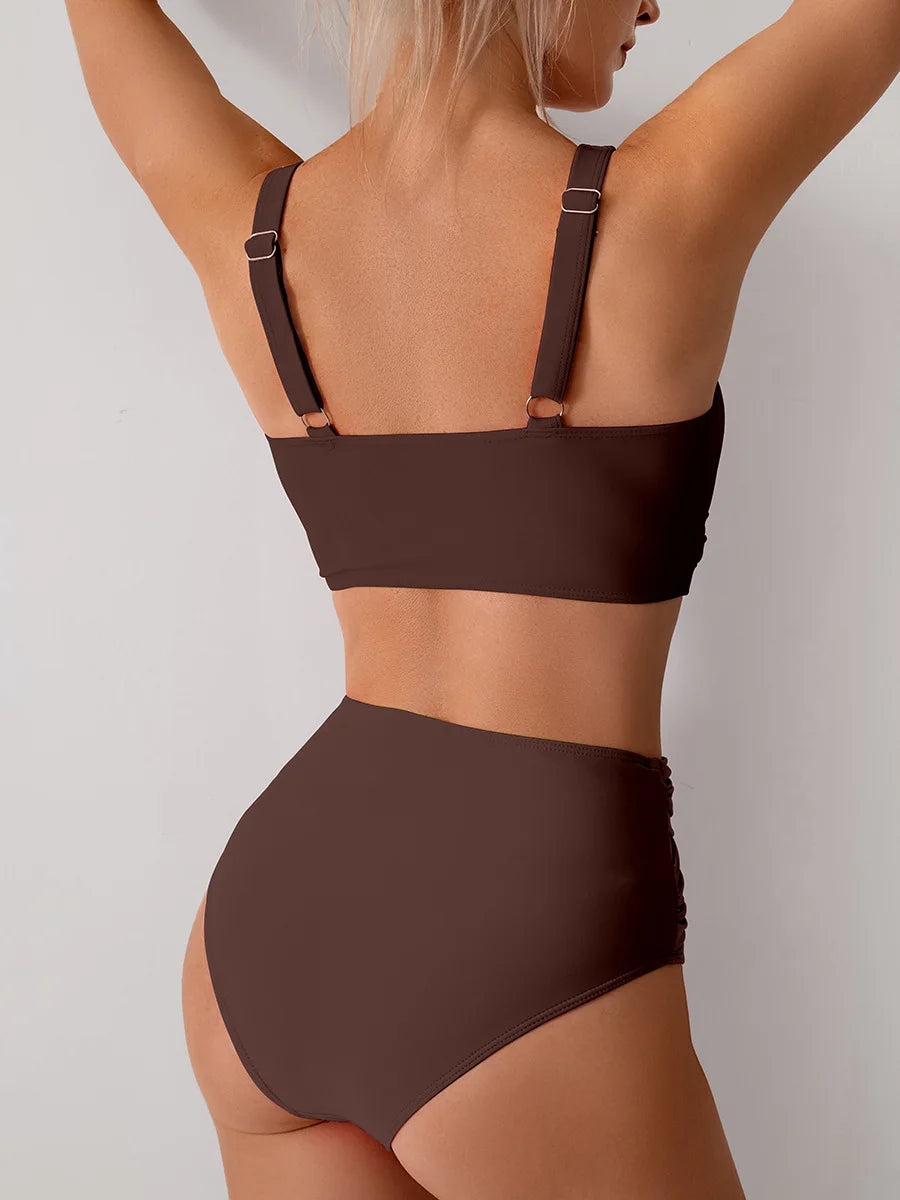 High-Waist Push-Up Bikini Set