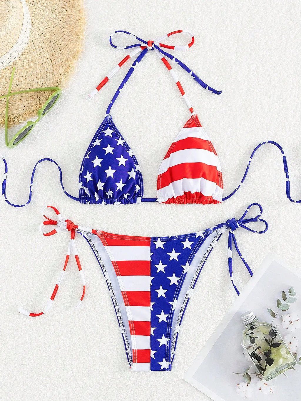 American Flag Bikini Set