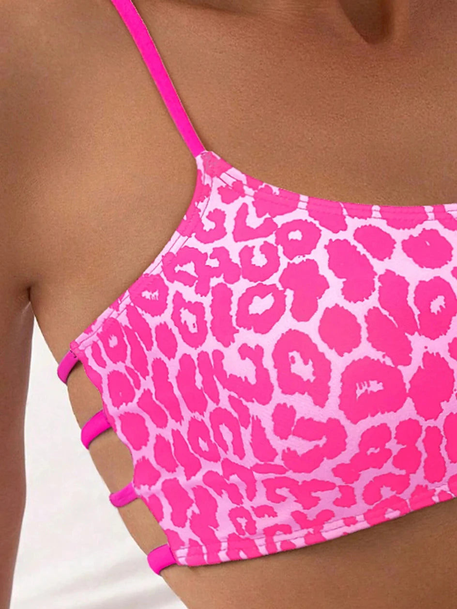 Leopard High-Waist Micro Bikini