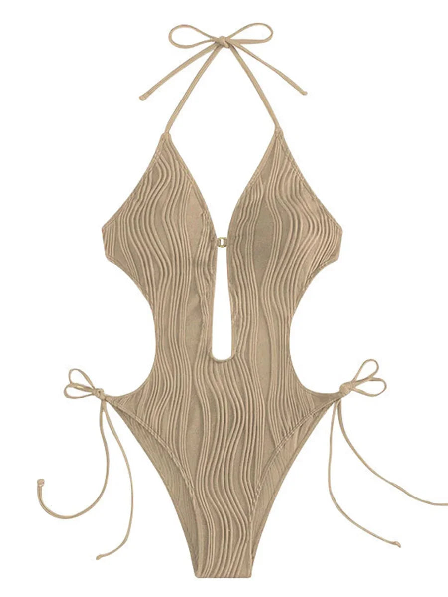Halter V-Neck Monokini