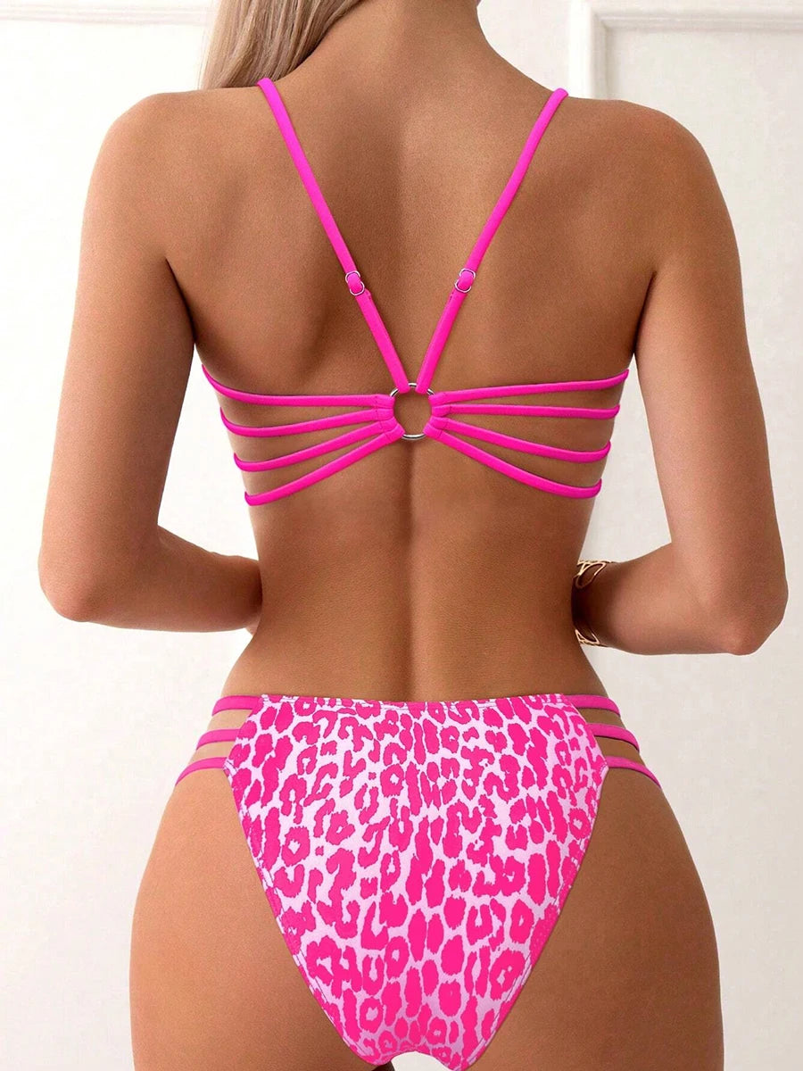 Leopard High-Waist Micro Bikini