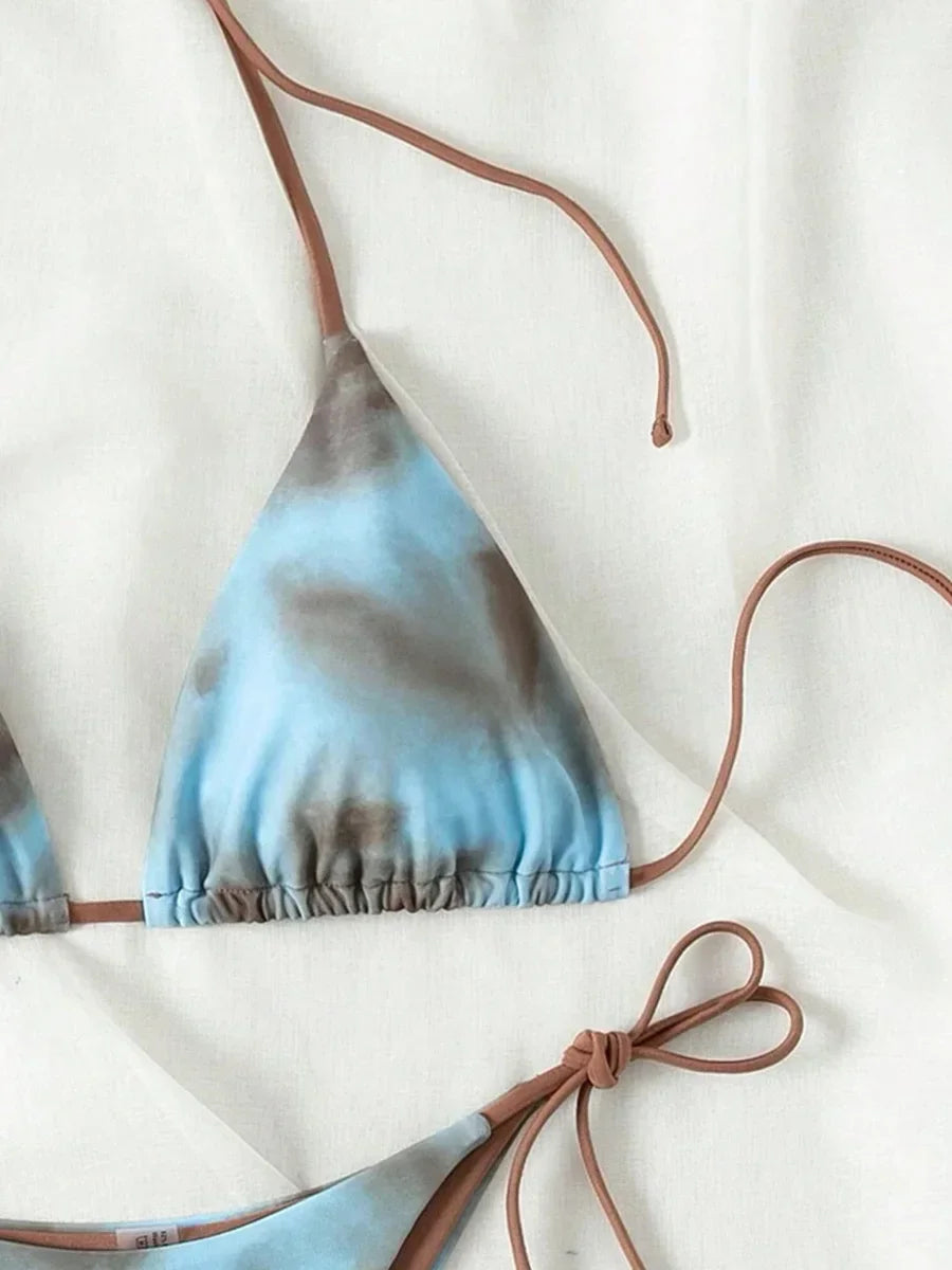 Tie-Dye Micro String Bikini