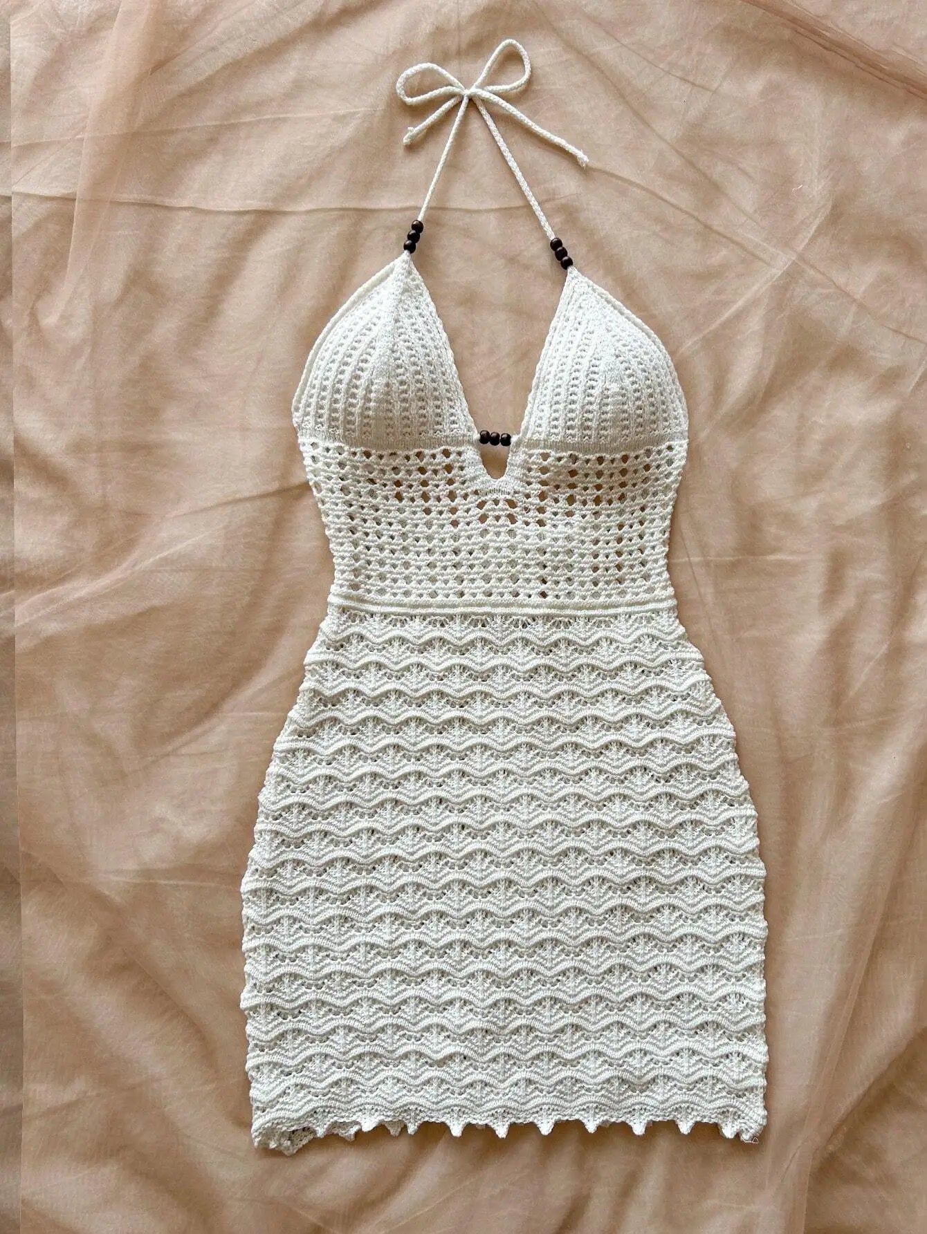 Ombre Knit Cut-Out Midi Dress