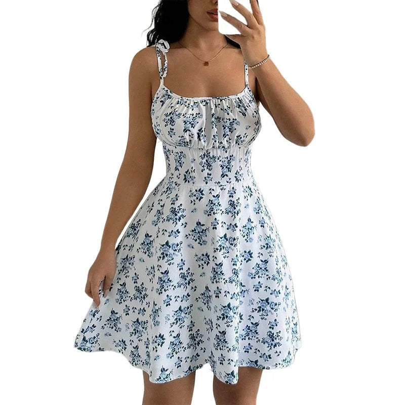 Floral Spaghetti Sundress
