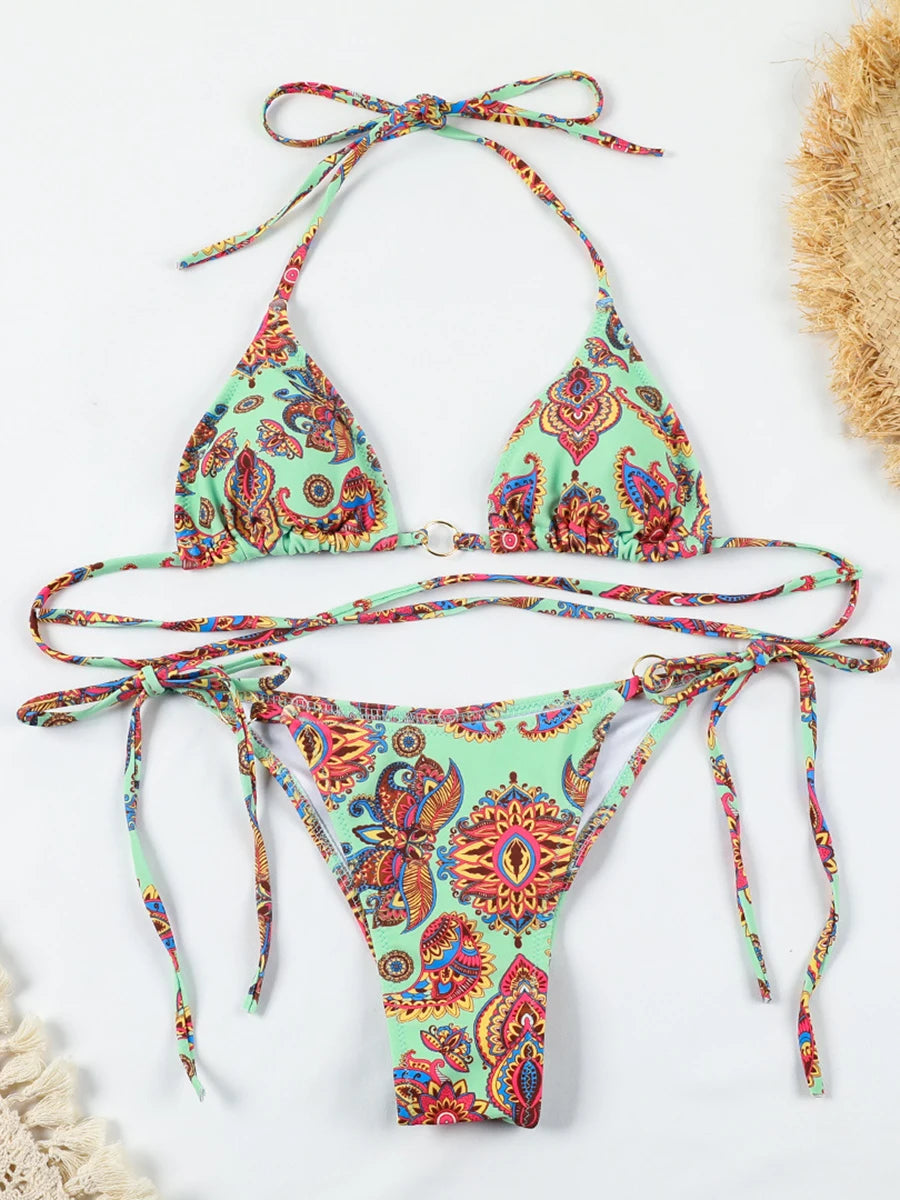Brazilian Thong Micro Bikini Set