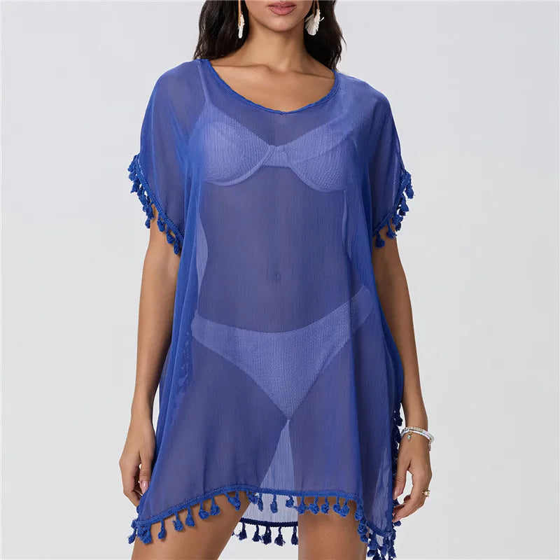 Crochet Lace Beach Cover-Up