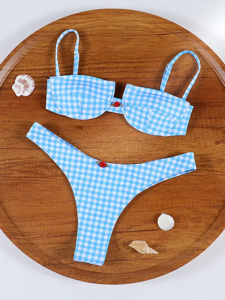 Push-Up Print Bikini Set