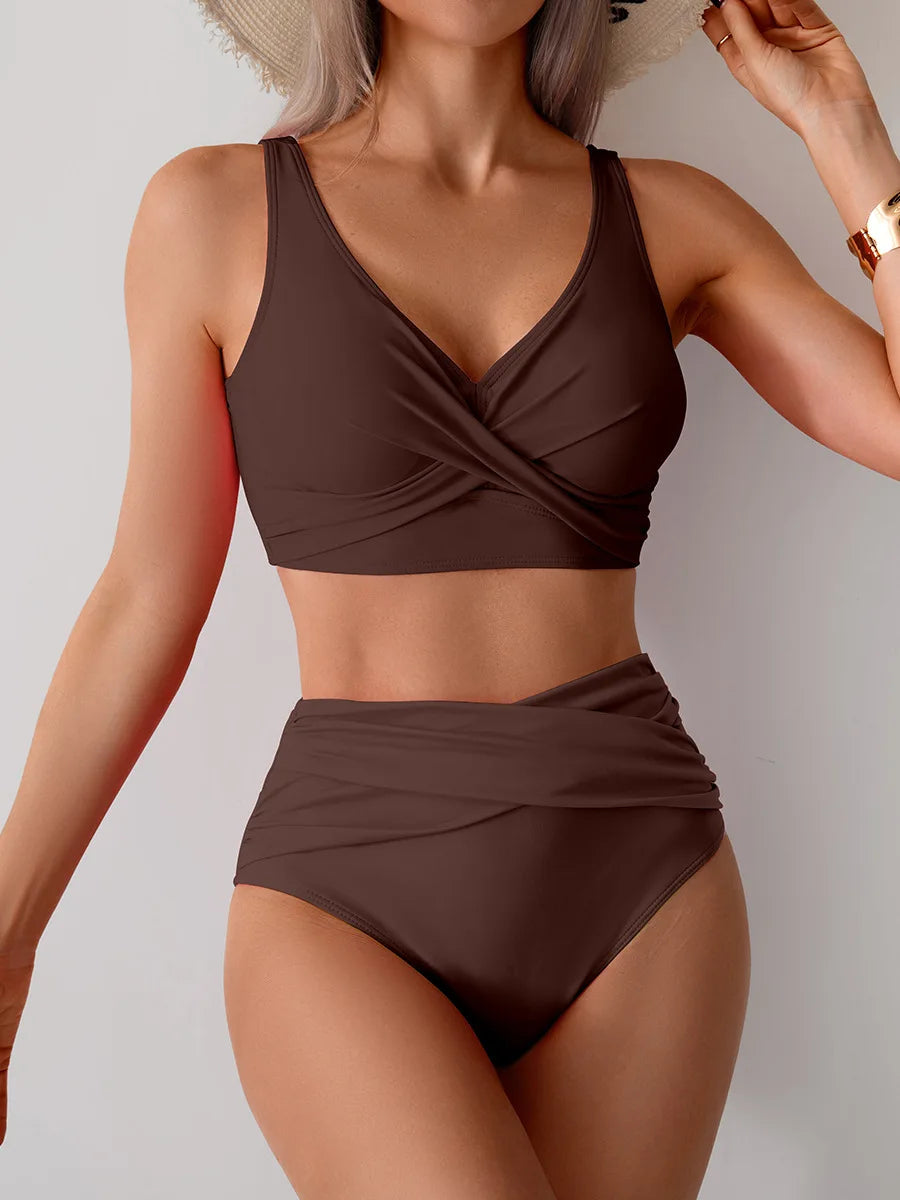High-Waist Push-Up Bikini Set