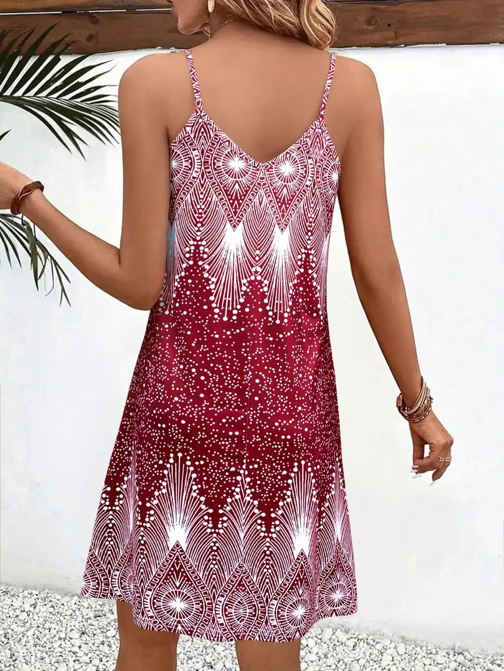 Floral V-Neck Strappy Sundress