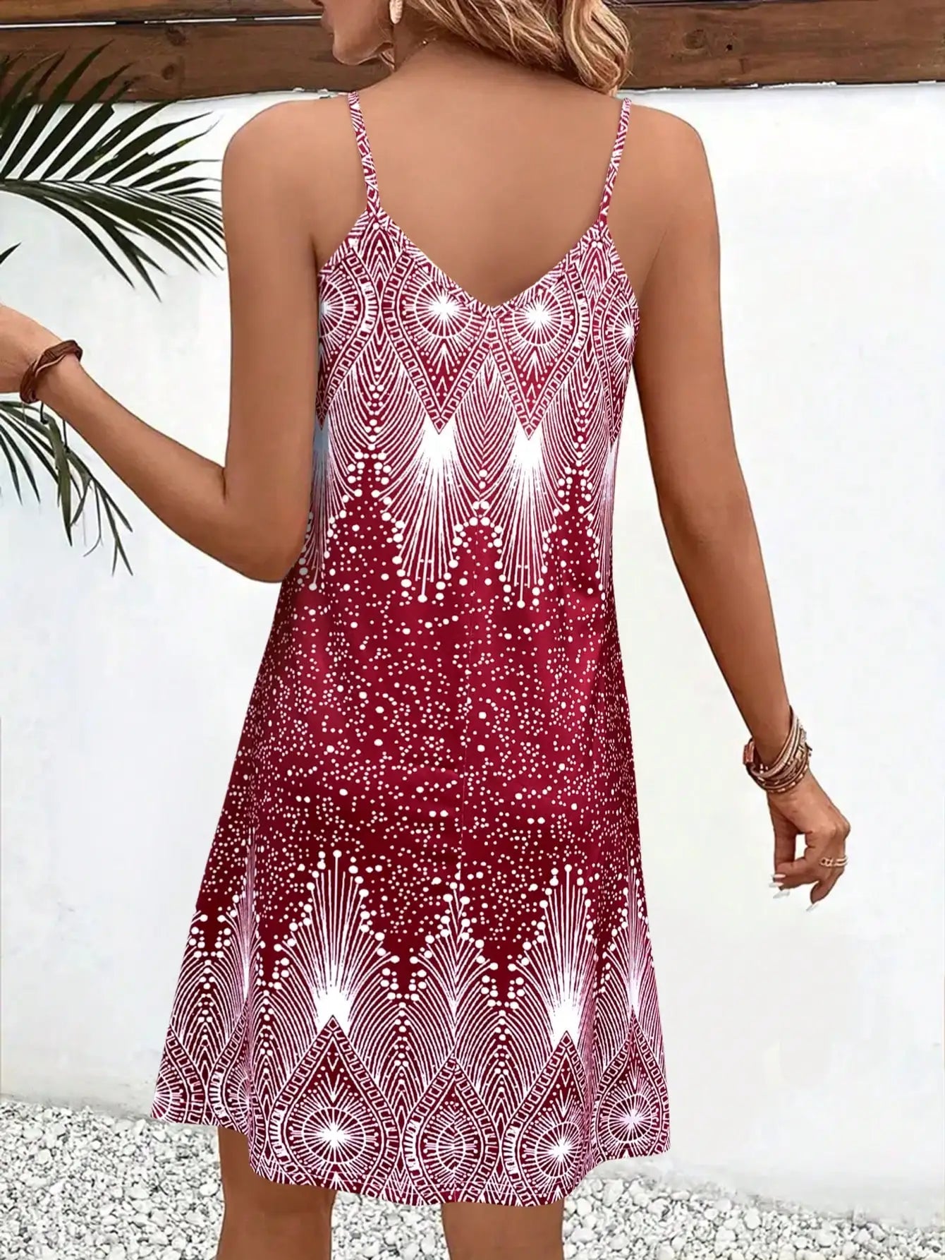 Floral V-Neck Strappy Sundress