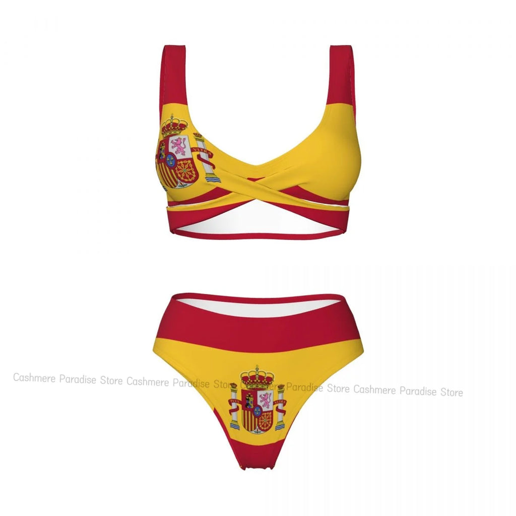 Spain Flag Bikini Set