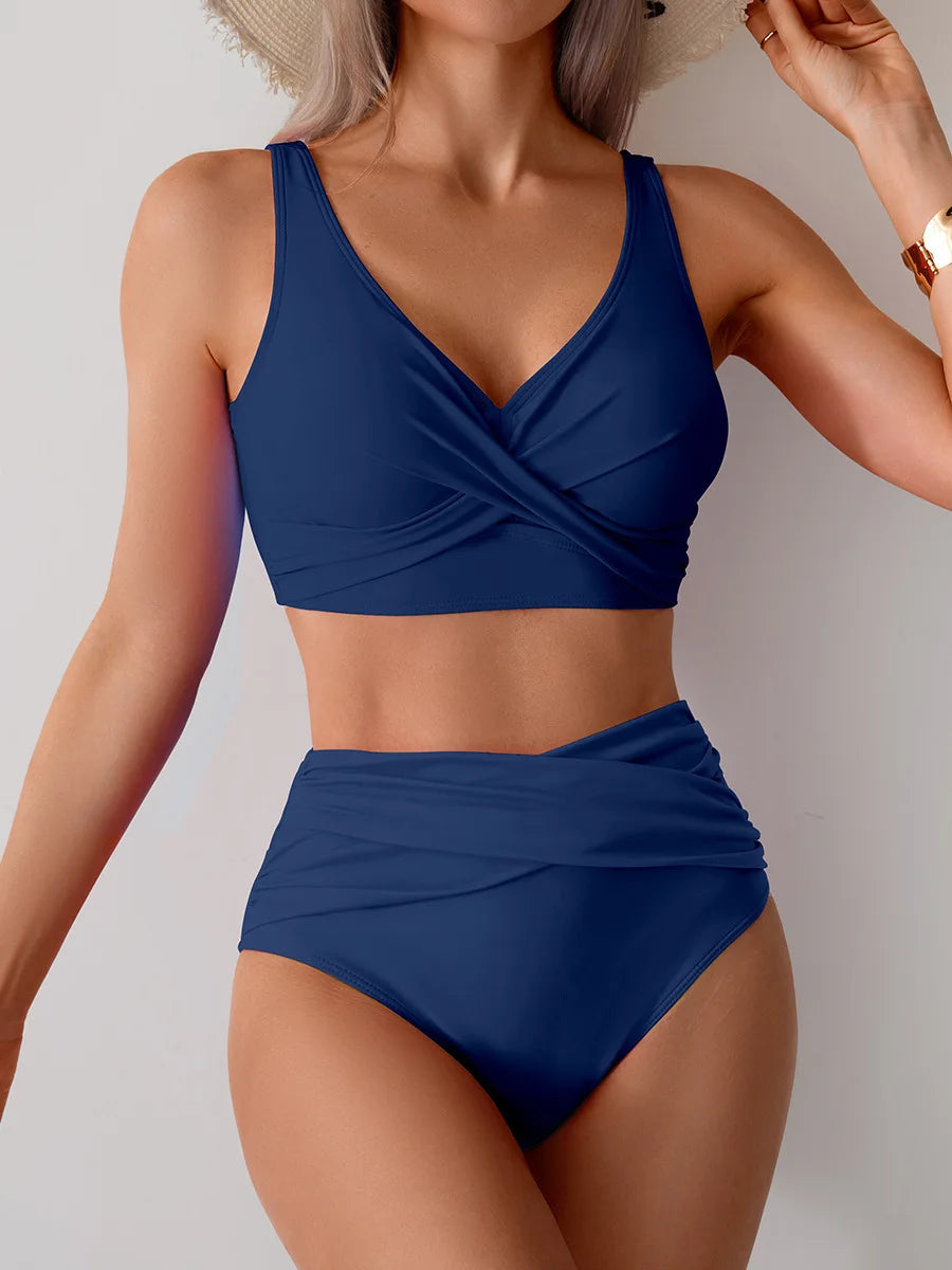 High-Waist Push-Up Bikini Set