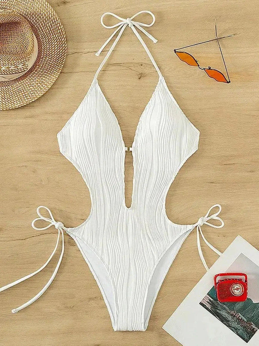 Halter V-Neck Monokini