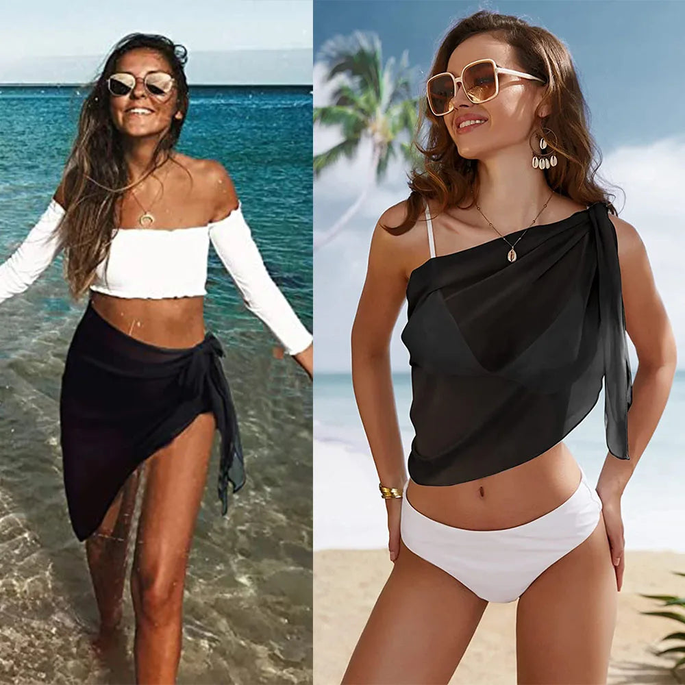 Sporty Color-Block Bikini Set