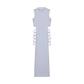 Cut-Out Mock Neck Bodycon Mini Dress