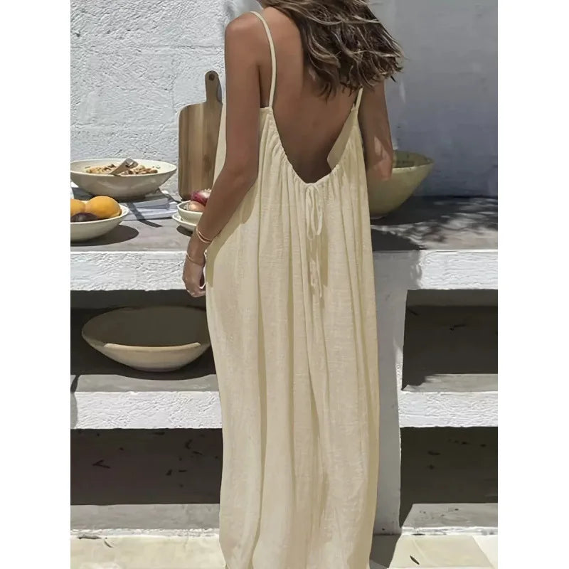 Strapless Boho Maxi Dress