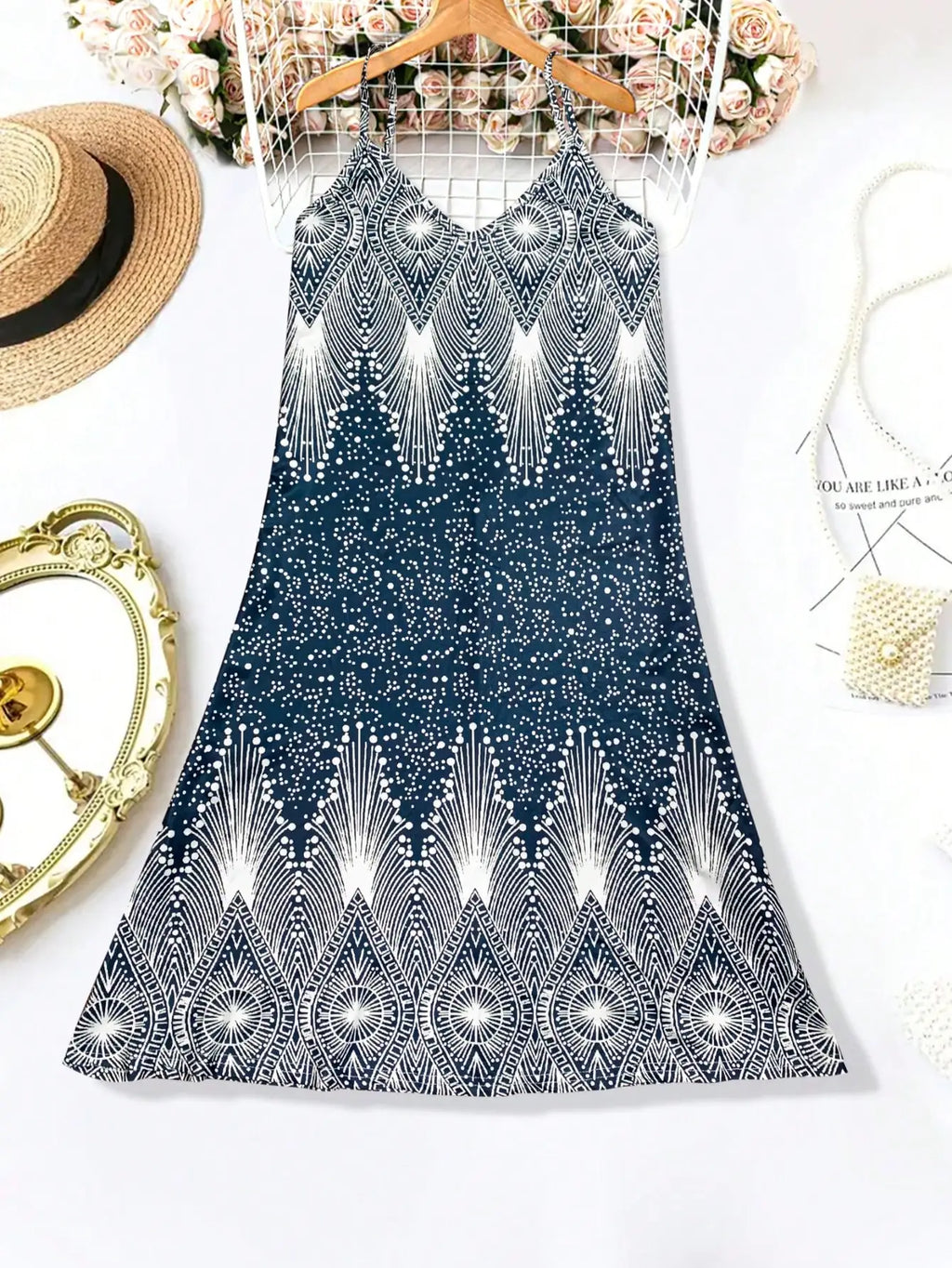 Strappy Floral V-Neck Sundress