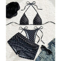 Dot Print 3-Piece Bikini Set