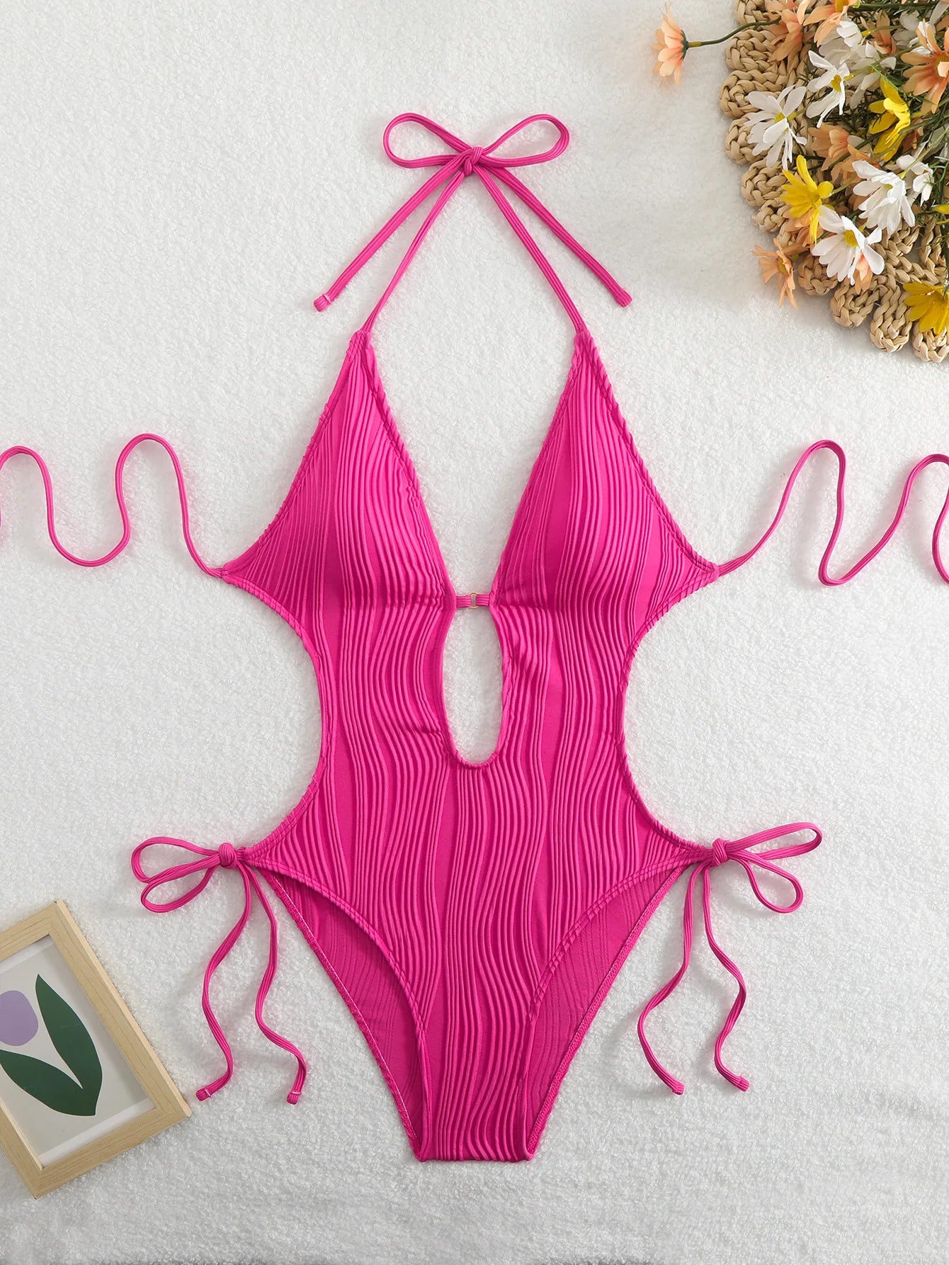 Halter V-Neck Monokini