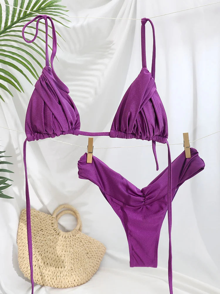 Folded Triangle Micro Bikini