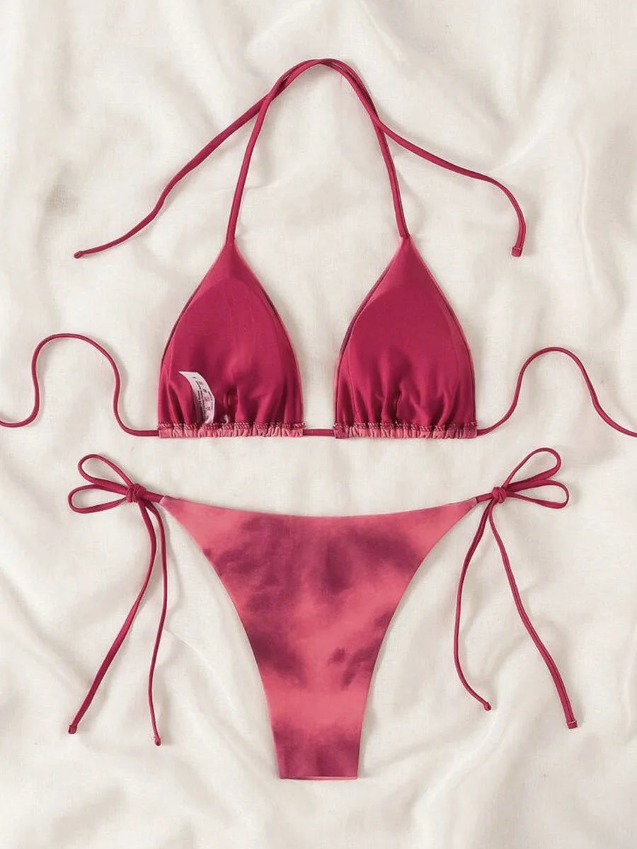 Tie-Dye Micro String Bikini