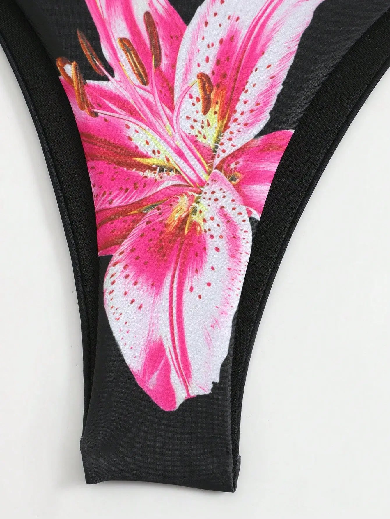 Floral Print 3-Piece High-Waist Bikini Set