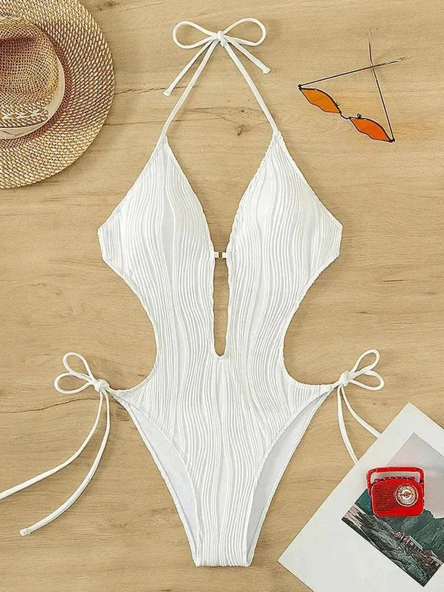 Halter V-Neck Monokini